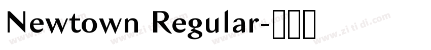 Newtown Regular字体转换